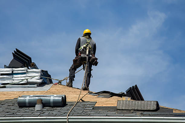 Professional Flat Roof Repair technician working in Harrisburg, SD